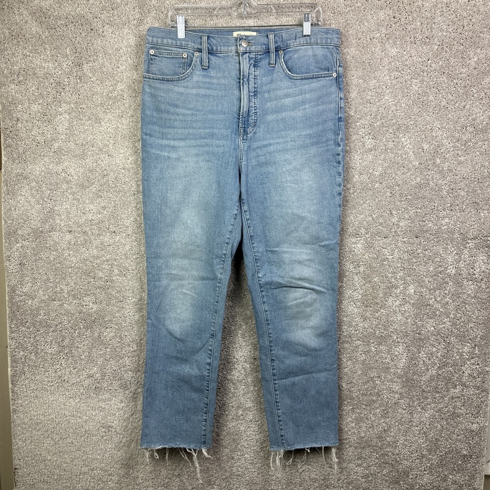 Madewell Jeans Womens Size 31 The‎ Perfect Vintage Light Wash Denim Raw Hem